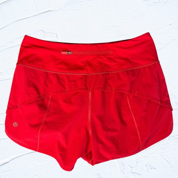Lululemon Red Speed Up Shorts - Picture 1 of 4